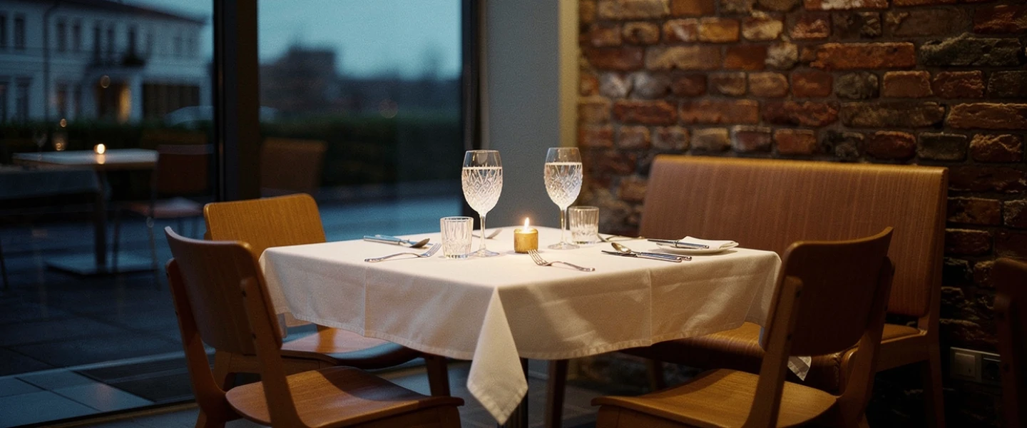 Angerichtetes Gericht in Restaurant